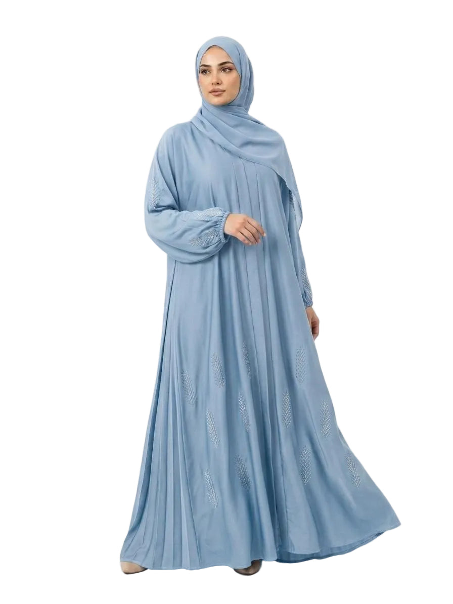 Leaf Stone Work Abaya